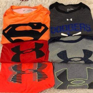 Lot of Boys Under Armour Shirts